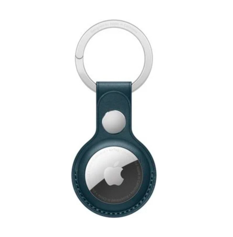 Apple AirTag Leather Key Ring - Baltic Blue Apple AirTag Leather Key Ring - Baltic Blue